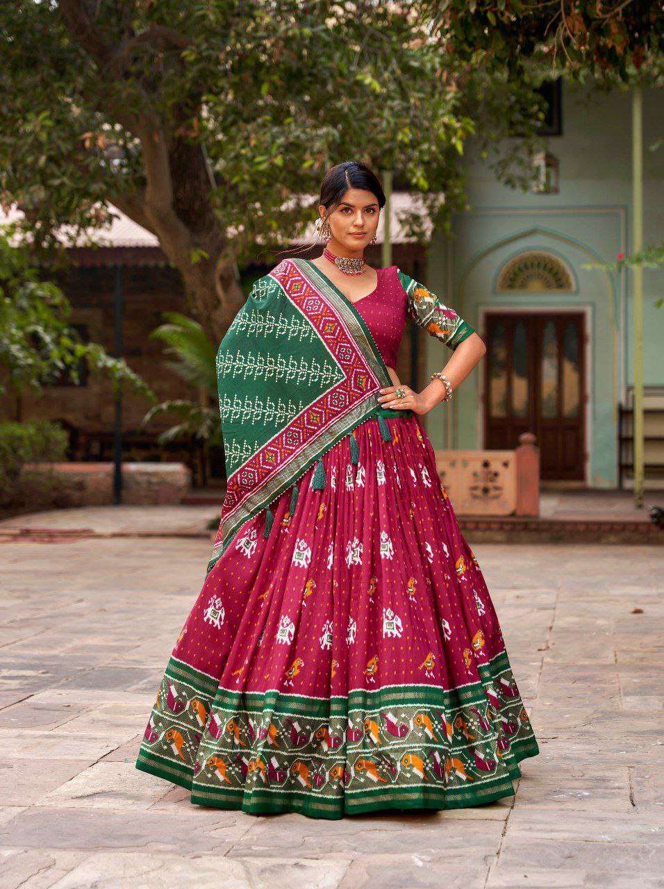 Women's Traditional Printed Lehenga Choli Set with Bandhani Dupatta ? Festive & Navratri Wear - Image 8